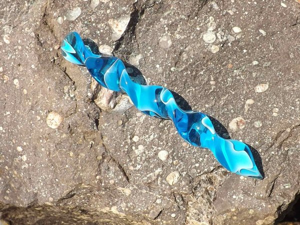 Spiralstab "Blue Topaz Water" 12cm