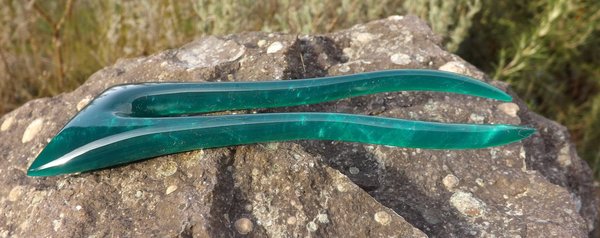 Haarforke "Emerald Green" 13cm