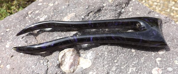 Haarforke "Black+Violet" 14cm