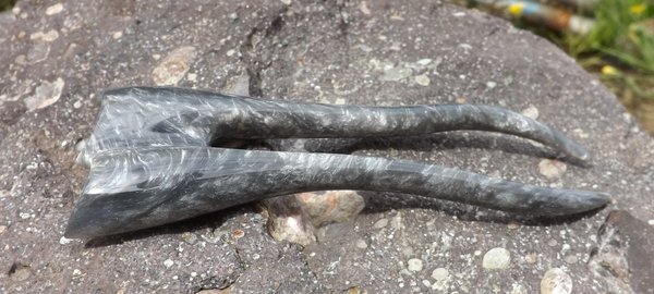 Haarforke "Crushed Silver" 11,5cm