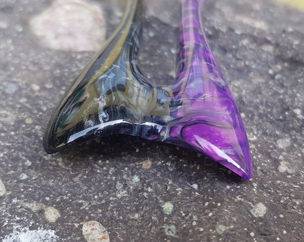 Haarforke "Purple Damascus" 12cm