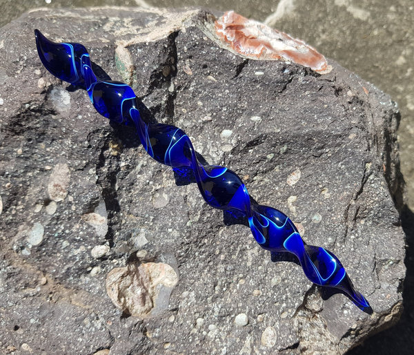 Spiralstab "Sapphire Water" 16cm